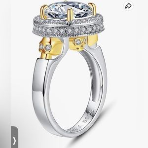 EVBEA Gold-plated Ring for Women Skull Ring stamped 925 NWOT